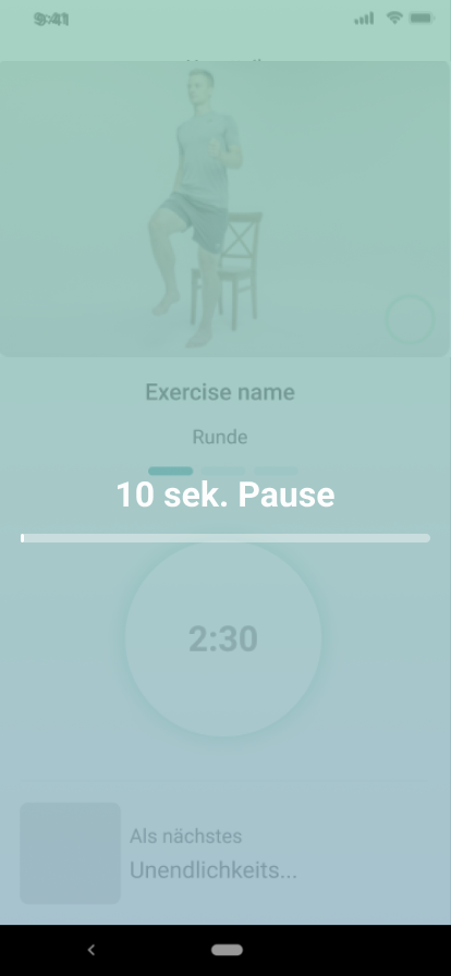 Pause screen